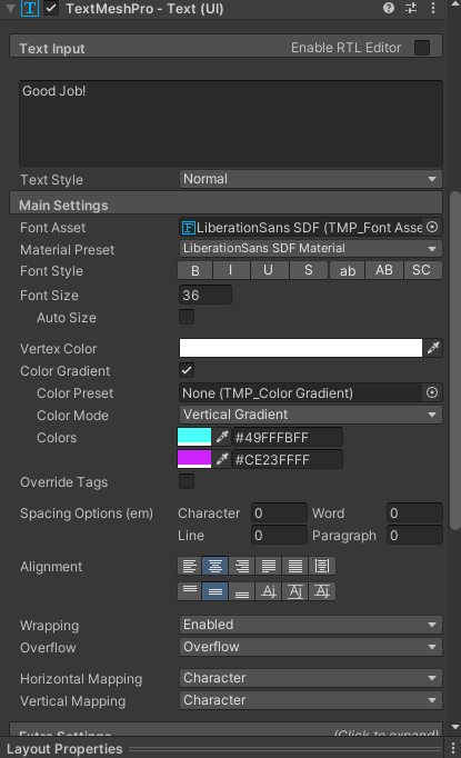 TextMeshPro Example Image